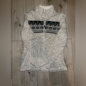 Women's Gray Patterned Sweater